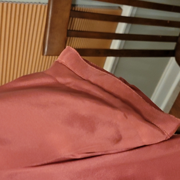 Bellatrix silk blouse, size Small, color apricot - Picture 3 of 11